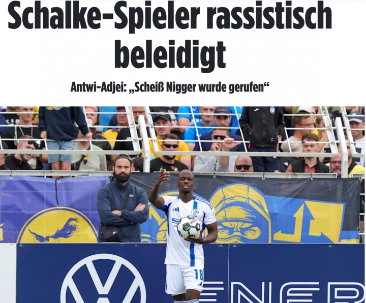 Xingkong Sports-比赛因此中断！沙尔克球员遭遇种族歧视：有人叫我“该死的黑鬼”