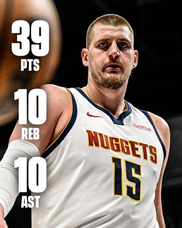 星空体育官网-赛季第30次三双创队史！约基奇带伤复出轰39+10+10